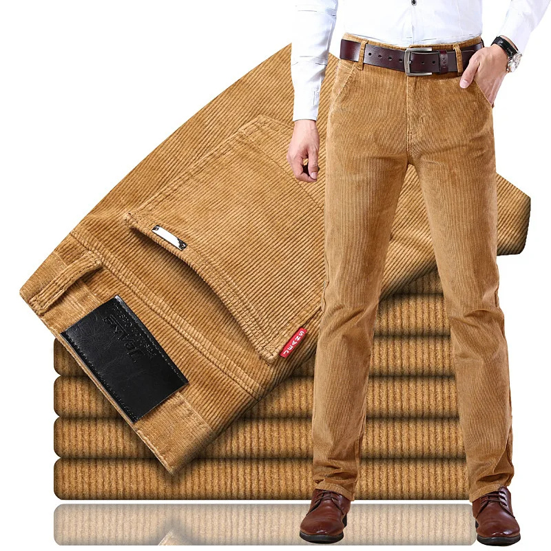 Variant image for Męskie Stylowe Spodnie Corduroy z Komfortową Pasformą i Praktycznymi Kieszeniami-56