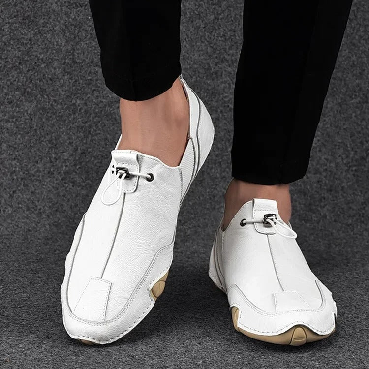 Variant image for Męskie Eleganckie Skórzane Loafersy z Elastycznym Zapięciem-23