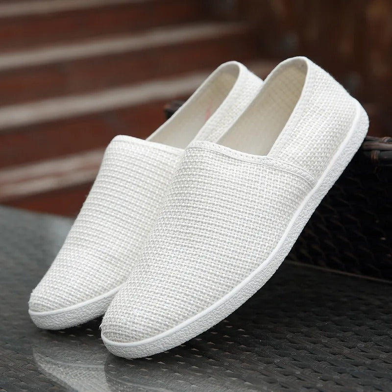 Variant image for Męskie Eleganckie Lniane Loafersy z Komfortowym Wnętrzem-7