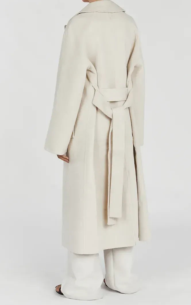 Kobieca Elegancka Wodoodporna Trenchcoat z Regulowanym Pasem