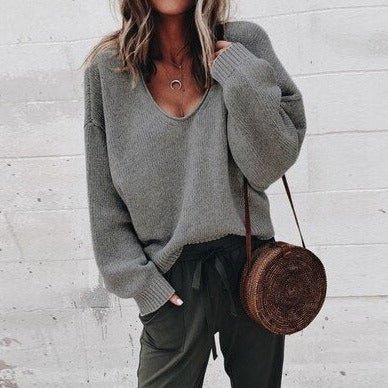 Wygodny Dzianinowy Sweter Oversize Damski | Idealny na Jesień/Zimę