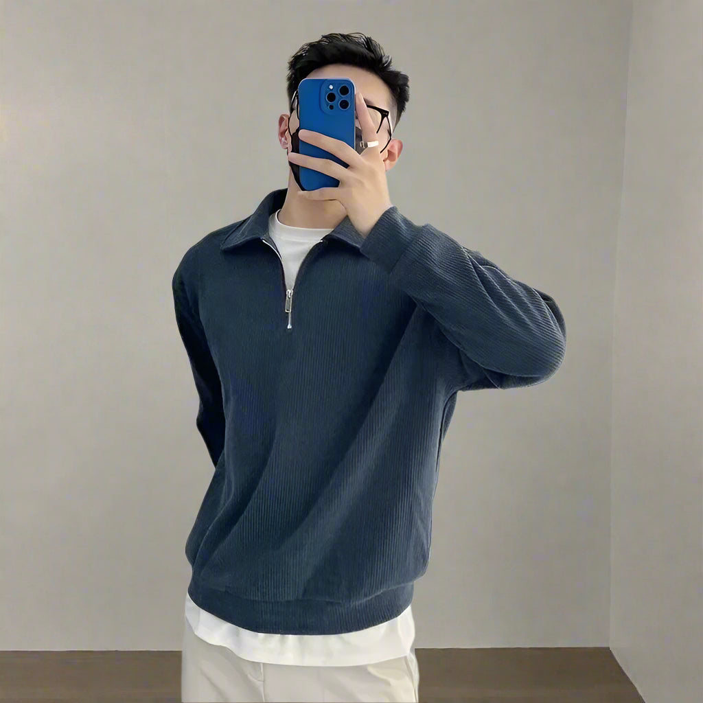 Casualowy Sweter Luźny z Zamek Czwartej Części Męski | Idealny na Jesień/Zimę