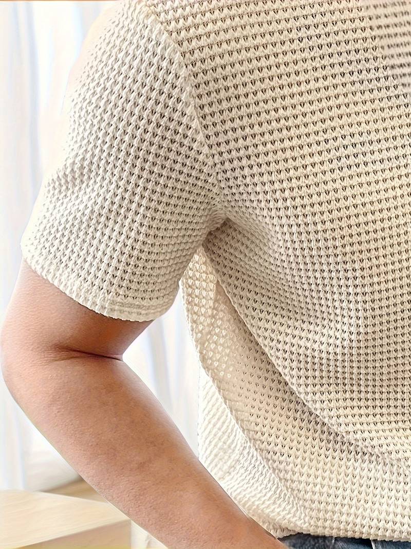 Męski Modny T Shirt z Wysokiej Jakości Materiału z Okrągłym Dekoltem