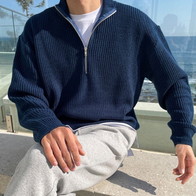 Casualowy Sweter Luźny z Zamek Czwartej Części Męski | Idealny na Jesień/Zimę