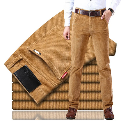 Variant image for Męskie Stylowe Spodnie Corduroy z Komfortową Pasformą i Praktycznymi Kieszeniami-56