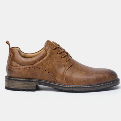 Variant image for Męskie Eleganckie Skórzane Buty z Antypoślizgową Podeszwą z Sznurówkami-16