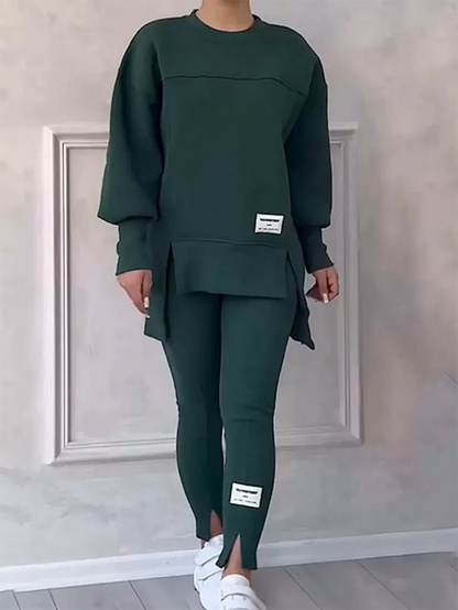 Variant image for Kobieta Elegancki Bawełniany Sweter z Legginsami na Co Dzień-13
