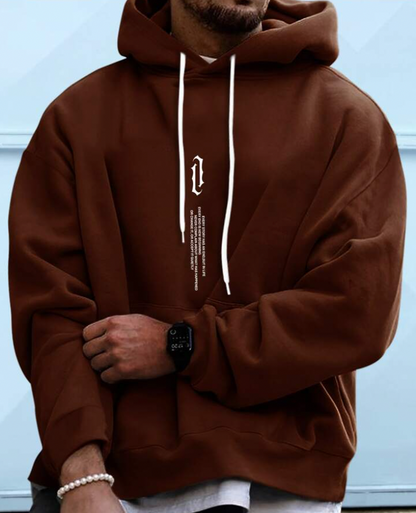 Męska Stylowa Bawełniana Hoodie z Kapturem