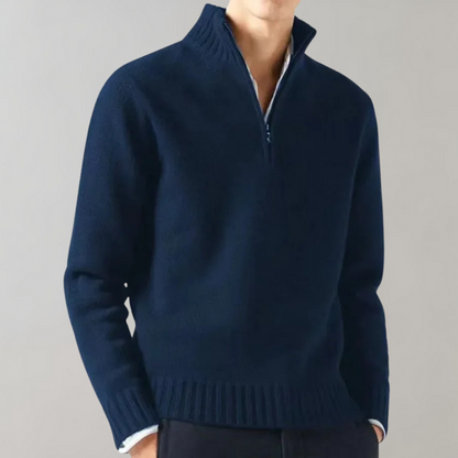 Ciepły Sweter Fleece z Zamkiem Męski | Idealny na Jesień/Zimę