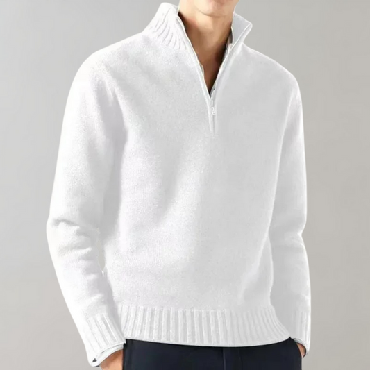 Ciepły Sweter Fleece z Zamkiem Męski | Idealny na Jesień/Zimę
