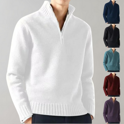 Ciepły Sweter Fleece z Zamkiem Męski | Idealny na Jesień/Zimę