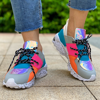 Damskie Wygodne Oddychające Sneakersy z Antypoślizgową Podeszwą
