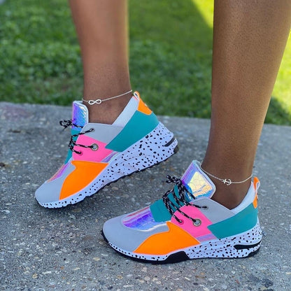Damskie Wygodne Oddychające Sneakersy z Antypoślizgową Podeszwą
