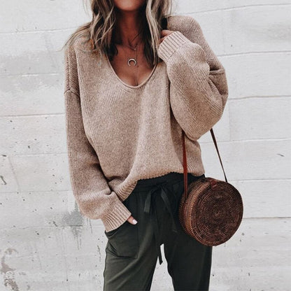Wygodny Dzianinowy Sweter Oversize Damski | Idealny na Jesień/Zimę