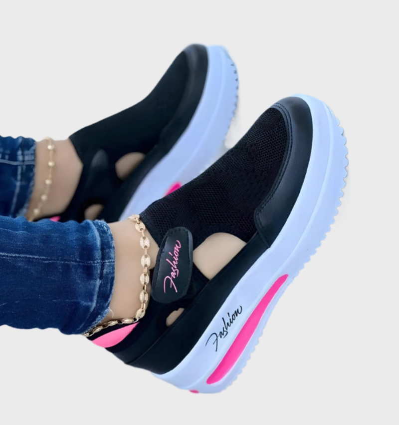 Variant image for Damskie Wygodne Sneakersy z Grubą Podeszwą z Zapięciem na Rzepy-10