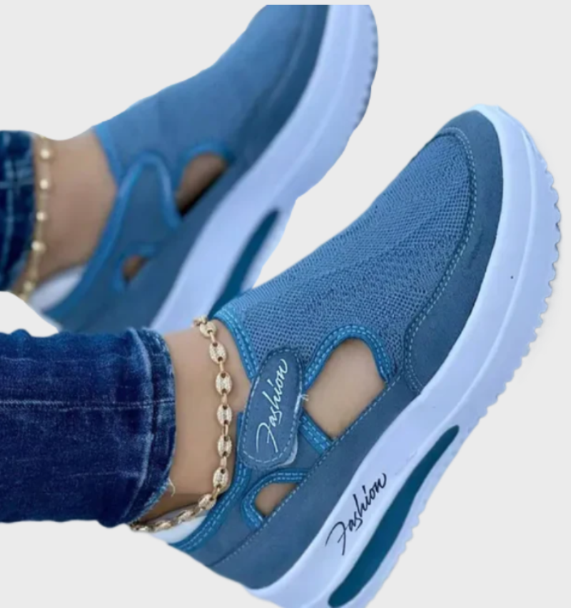 Variant image for Damskie Wygodne Sneakersy z Grubą Podeszwą z Zapięciem na Rzepy-5