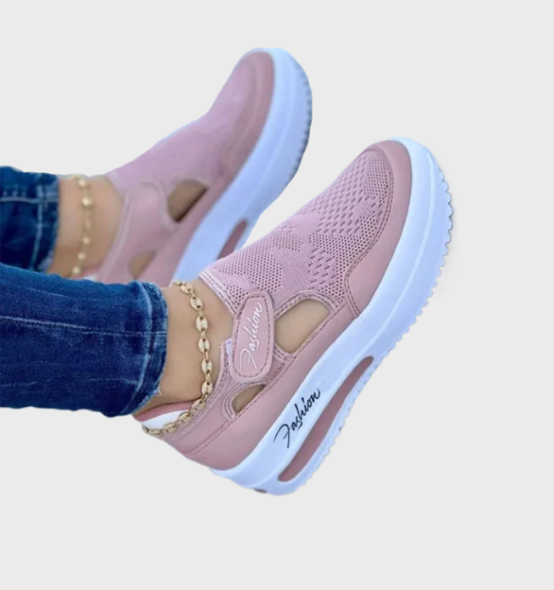 Variant image for Damskie Wygodne Sneakersy z Grubą Podeszwą z Zapięciem na Rzepy-19