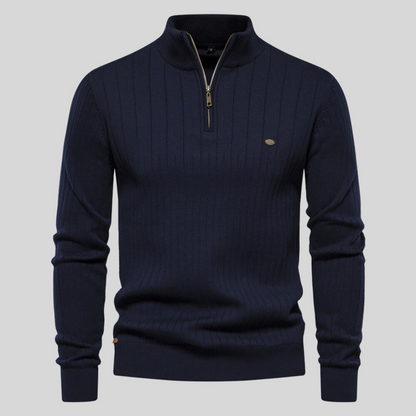Wyrafinowany Sweter z Zamkiem Męski | Idealny na Jesień/Zimę
