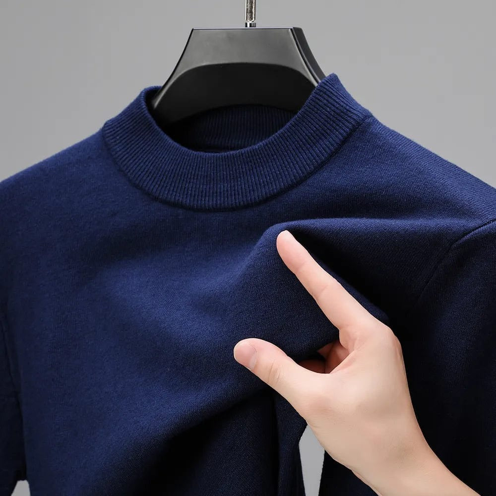 Casualowy Gładki Sweter Z Okrągłym Dekoltem  Męski | Idealny na Każdą Porę Roku