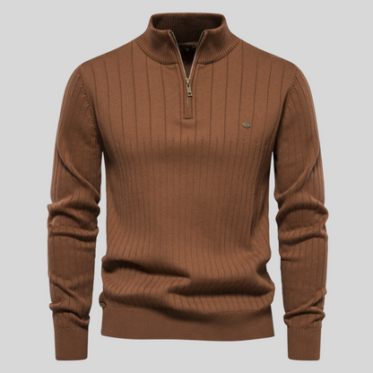 Wyrafinowany Sweter z Zamkiem Męski | Idealny na Jesień/Zimę