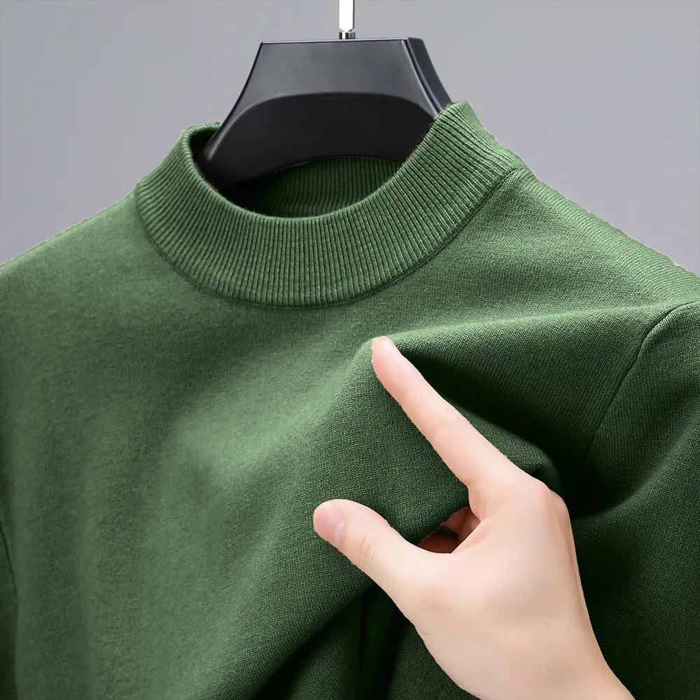 Casualowy Gładki Sweter Z Okrągłym Dekoltem  Męski | Idealny na Każdą Porę Roku