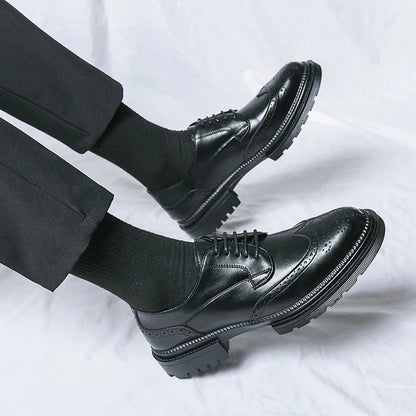 Eleganckie Buty Oxford Ze Sztucznej Skóry Z Wiązaniem Męski | Ideel til afslappede dage